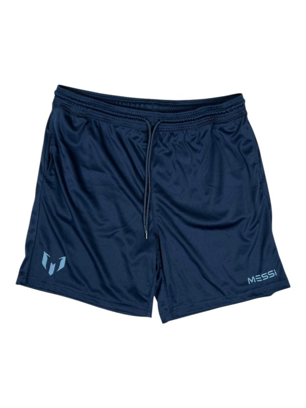 Messi Shorts Mens 3XL Navy Blue Athletic Soccer Training Elastic Drawstring